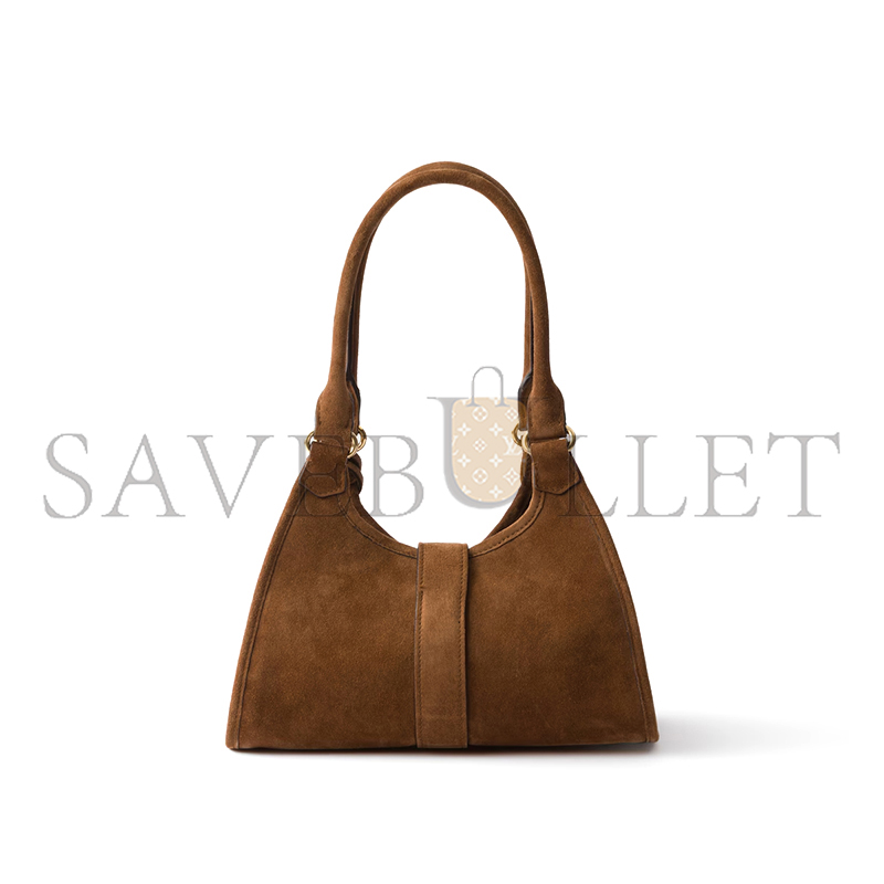 Pra*a small suede tote bag 1bg580 (26*18*12cm)
